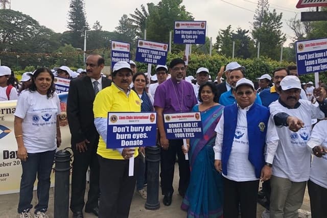 Bishop Cotton Women's Christian College Bangalore Walkathon for World Sight Day photo 3
